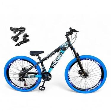Imagem de Bicicleta Aro 26 Vikingx Tuff X25 30 Freeride Câmbios Shimano 21v Frei