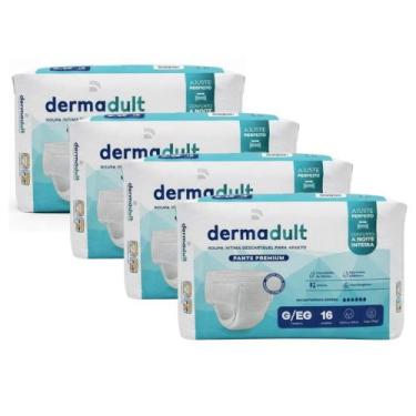 Imagem de KIT 4 PCT Roupa Íntima Descartável Para Adulto Dermadult Pants Premium