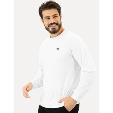Imagem de Blusa Levis Masculina Manga Longa Original Housemark Branca-Masculino