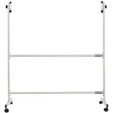Imagem de CUTPOIY Suporte móvel para quadro negro de ensino para quadro branco de 90 x 120 cm, suporte de quadro apagável a seco com altura de ângulo ajustável, para escola, escritório, casa, apenas suporte
