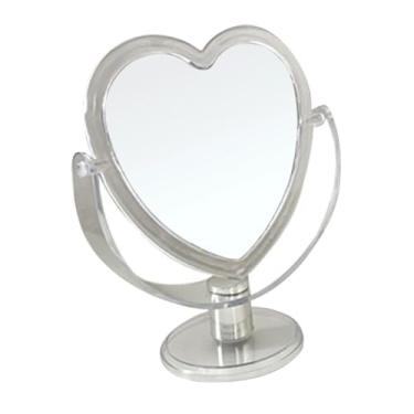 Imagem de Espelho de mesa, 1 peça, espelho de penteadeira, decoração leve, espelho de maquiagem, espelho de mesa, espelho de maquiagem transparente