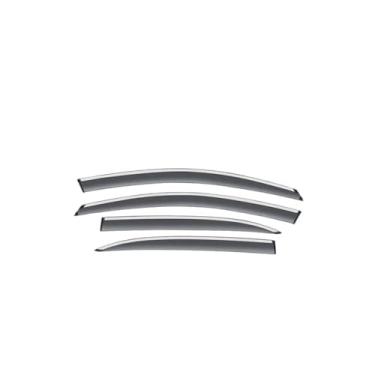 Imagem de GRJQRKHZ Defletor de janela lateral de carro para H&onda Civic 2006-2011 Weathershied viseira de porta vento sol proteção chuva janela lateral defletores de vento