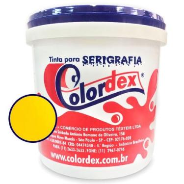 Imagem de Tinta para Serigrafia Colordex Hidrocolor Mix Amarelo Ouro 1Kg - Alta 