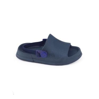 Imagem de Sandália Chinelo Inf Kidy Candy Baby 386-0008 Slide Elástico, Marinho,