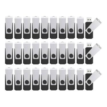 Imagem de Unidades flash Woolken de 4 GB USB 2.0, pacote com 50 cordões - Wooolk