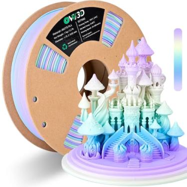 Imagem de Filamento de impressora 3D OVV3D Rainbow PLA 1,75 mm 1 kg - OVVNYXE