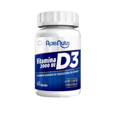 Imagem de Vitamina D3 2000 UI 60 capsulas Apisnutri