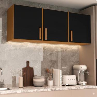 Imagem de Armário Aéreo 3 Portas 120cm Multiuso Cozinha Área de Serviço - Mobish