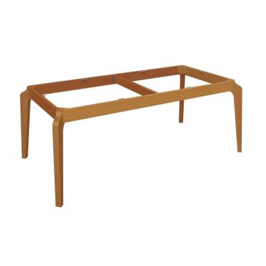 Imagem de Base de Madeira Maciça para Mesa de Jantar Petra Natural