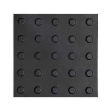 Imagem de Kit 10 Pisos Tatil Alerta Preto Texturizado Pvc 25X25Cm