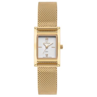 Imagem de Relógio Technos Feminino Ref: 2035nde/1k Elegance Mesh Retangular Dourado
