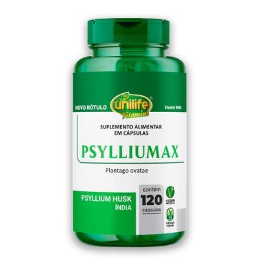 Imagem de Psyllium Husk Unilife Psylliumax 120 cápsulas