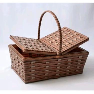 Imagem de Cesta de Piquenique Fibra Sintética 40x25x14