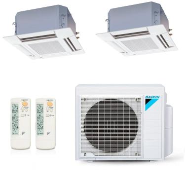 Imagem de Ar-Condicionado Multi Split Inverter Daikin 24.000 (2x Evap Cassete 4 Vias 12.000) Quente/Frio 220V