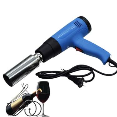 Imagem de Pistola TermoencolhíVel PortáTil Para Garrafas De Vinho,Soprador De Ar Quente De 1600 W,Temperatura AjustáVel,Para Embalagem De Tampas De Garrafas De Vinho Em Pvc,Pp,Pof