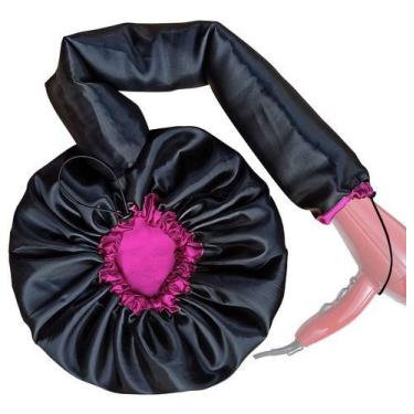 Imagem de Touca Difusora Cetim Dupla Face Secadora Anti-frizz Seda - Belmix, Pre