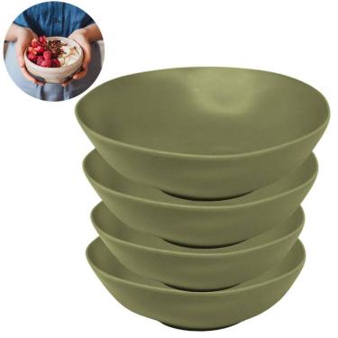 Imagem de Kit 4 Bowls De Bambu Design Sustentável Elegante