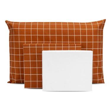 Imagem de Lençol Solteiro 4 Pçs Estampado Percal 180 Fios Bainha 2025 - Bem Me Q