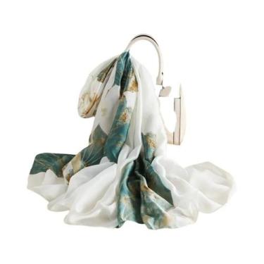 Imagem de Lenço de primavera feminino design de luxo material de poliéster lenço
