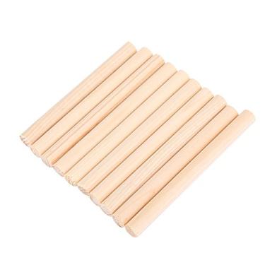 Imagem de Generic 10pcs Durable Spruce Violin Sound Post, Cor de Madeira, Pacote de 10pcs Com Grãos de Madeira, Adequados para Violinos 4/4 e 3/4, Acessórios Amplamente Aplicados e Desejáveis