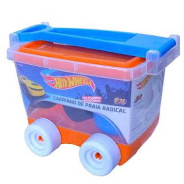 Imagem de Hot Wheels Kit Praia Carrinho Baú - Fun Divirta-se