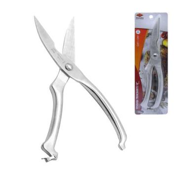 Imagem de Tesoura Para Cortar Trinchar Ave Frango Carne Peixe em Inox 10 Pol Cor