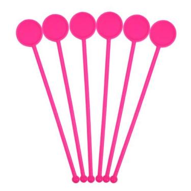 Imagem de Misturador de Bebidas Rosa Neon Bares Restaurantes 30 Unidades - Russo
