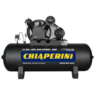 Imagem de Compressor de Ar 20 Pés 250L Alta Pressão Industrial 175psi 12Bar Chia