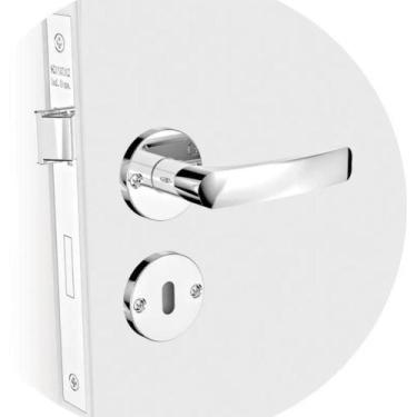 Imagem de Fechadura Soprano Para Porta Pali Roseta Redonda Cromada