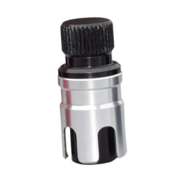 Imagem de MotiveTech Válvula de desinflação de pneus para terrenos acidentados, em metal, com ajuste rápido de pressão e ideal para quadriciclos, Preto Prateado