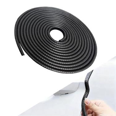 Imagem de Protetores de borda de porta de carro de 5 m, serve na maioria dos veículos, sem necessidade de adesivo, acabamento automático de borracha em forma de U, protetor de borda de porta de carro fácil de