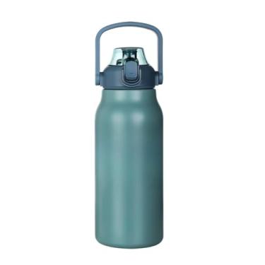Imagem de Garrafa TéRmica | Grande Capacidade | Isolamento A VáCuo | Ideal Para Casa, Viagens E Trabalho(Ciano,1700ML)