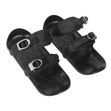 Imagem de Patins de Neve Curtos, Mini Patins de Esqui Presos a Botas, Dimensionamento Ajustável para Todos Os Adultos, Controle Fácil de Controle