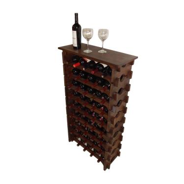 Imagem de Adega Vinho Madeira 45 Garrafas Tipo Mesinha Imbuia C05