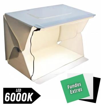 Imagem de Mini Studio P/ Fotografar Produtos Largo Evobox Plus Led 6000k