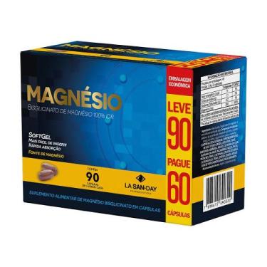 Imagem de Magnésio Bisglicinato 1000mg - 90 Cápsulas - La San Day