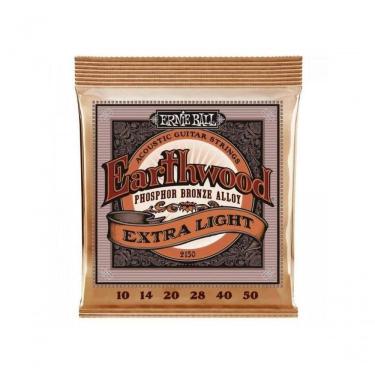 Imagem de Encordoamento Para Violão Aço .010 Extra Leve Earthwood 2150 Ernie Ball