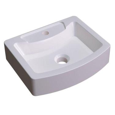 Imagem de Cuba Pia De Apoio Para Banheiro Retangular Aria Rt41 C08 Bege