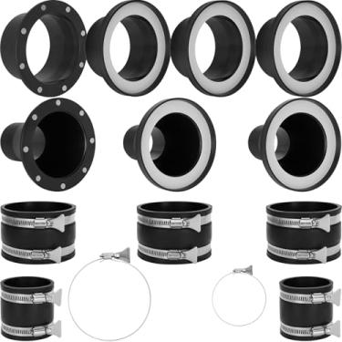 Imagem de Kit completo de coleta de poeira magnética com acessórios magnéticos de conexão rápida para máquinas de 10 cm e 6,3 cm, transfere mangueiras de forma eficiente entre máquinas