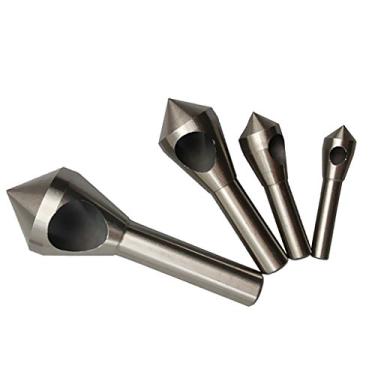 Imagem de barenx 4 peças HSS Broca de rebarbação escareadora ferramentas manuais de corte de madeira 2 mm-20 mm