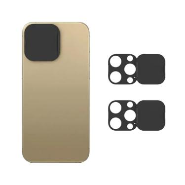 Imagem de EYSOFT Capa de lente de câmera de telefone compatível com telefone 16 Pro/16 Pro Max, protetor de lente de câmera para proteger a privacidade e segurança, adesivo forte preto pacote com 2