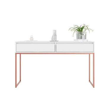 Imagem de Aparador Buffet Iron Industrial Corredor Branco Cobre