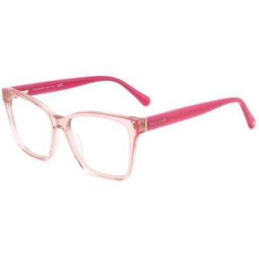 Imagem de Armação de Óculos Kate Spade Claudie/G 35J - Rosa Crystal 54-Feminino