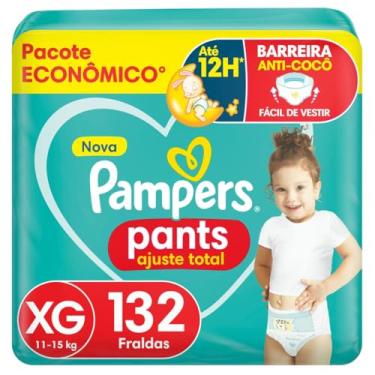 Imagem de Fralda Pampers Pants Ajuste Total Tamanho XG, Fácil de Vestir, 32 Unidades