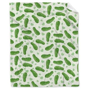 Imagem de Cobertores de bebê Pickles para presentes, cobertor infantil de pickles para meninos e meninas cobertor para receber presentes 76 x 101 cm para bebês/animais de estimação