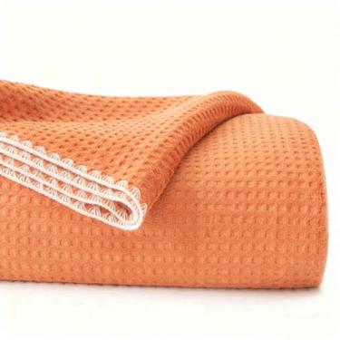 Imagem de Cobertor de lã cobertor cobertor fofo feminino masculino para cama cachecol adulto longo duplo solteiro para sofá confortável macio e respirável lavável na máquina cor rápida para primavera outono