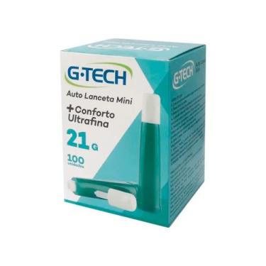 Imagem de Auto Lanceta G-Tech Mini 21G caixa com 100 unidades