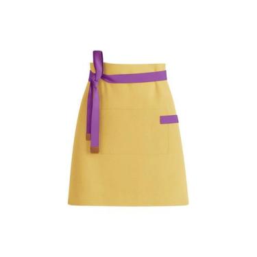 Imagem de Avental de Cintura Amarelo Roxo Sorveteria Açai Doce Unissex - CASACHA