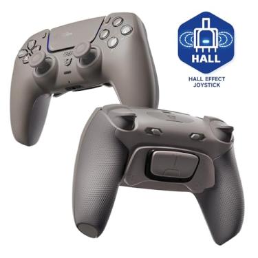 Imagem de HEXGAMING ULTIMATE PRO Gaming Controller Compatible with ps5/PC/Mobile - 4 Back Buttons, 6 Custom Profiles, Adjustable Triggers, 8 Swappable Thumbsticks - Hall Effect Quantum Gray