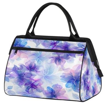 Imagem de Bolsa pequena para o fim de semana para mulheres, homens, flores, girassol, papoula, retrô, dobrável, bolsa de viagem, Cor: 4, 15.2*8.3*11.6 inch, Moderno